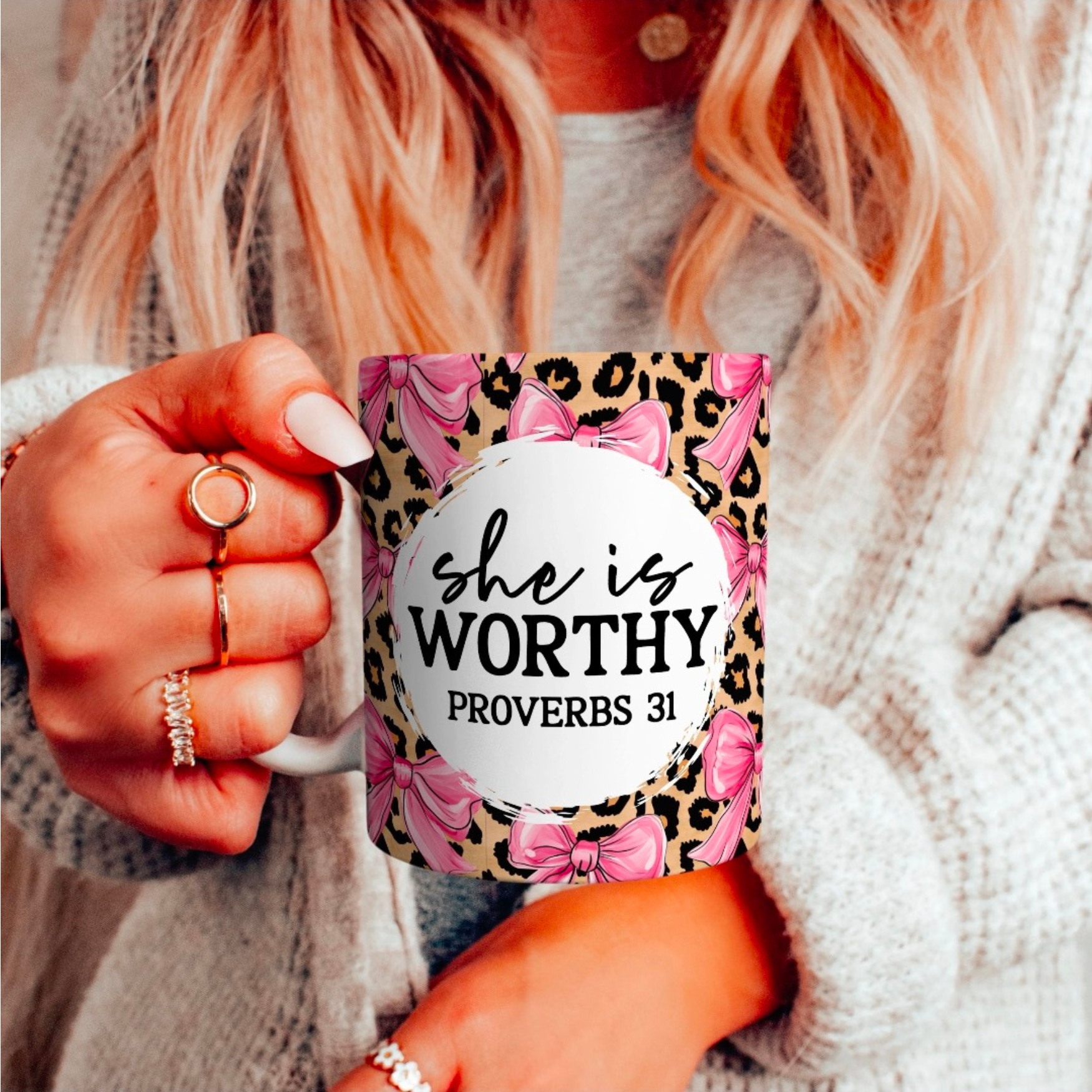 She is worthy / 15oz mug
