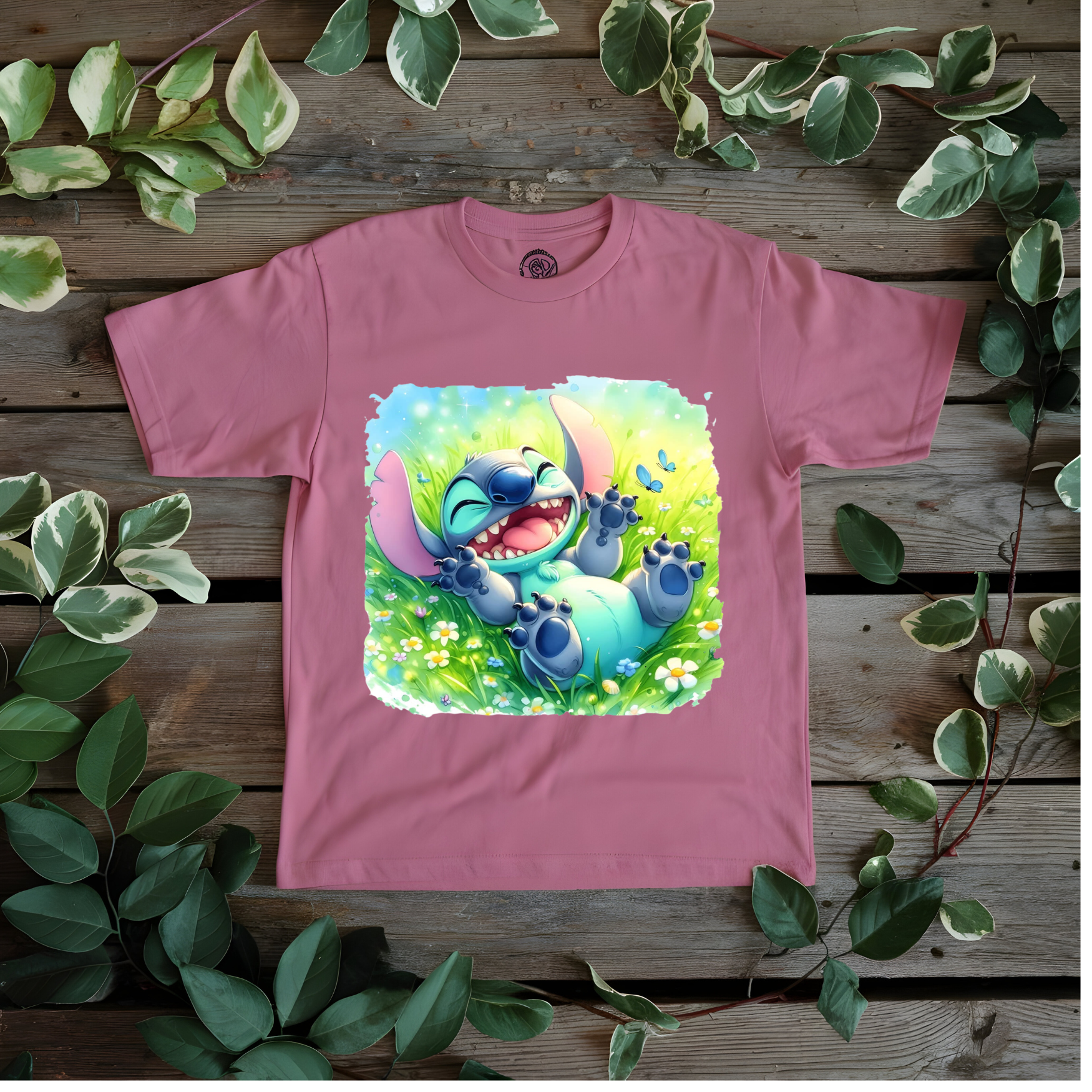 Stitch on grass