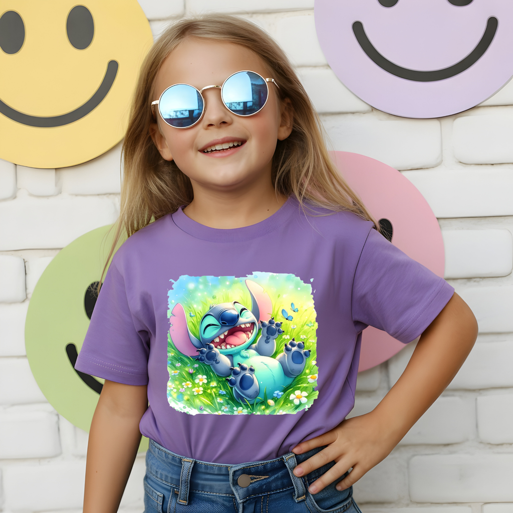 Stitch on grass