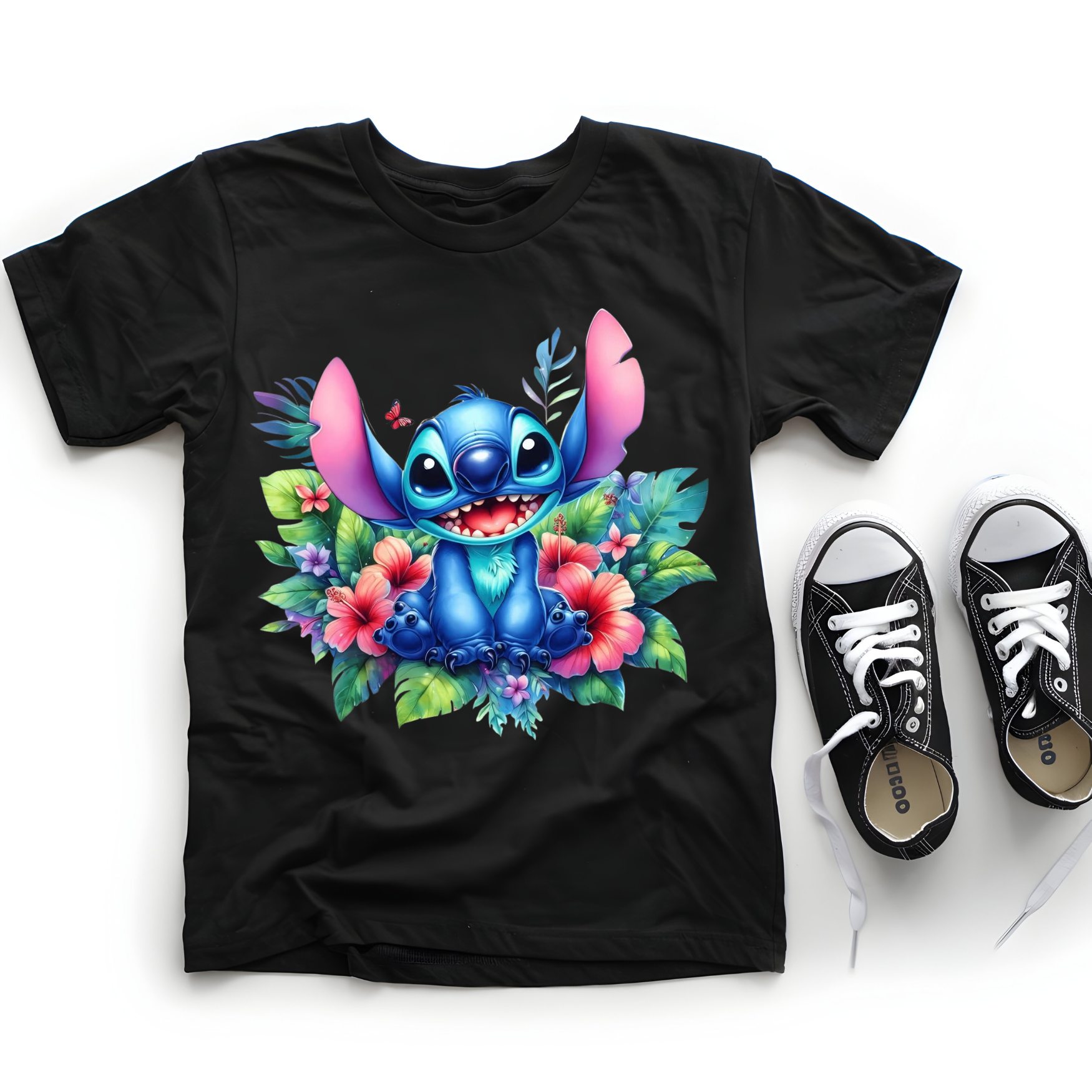 Stitch with Maga flower background
