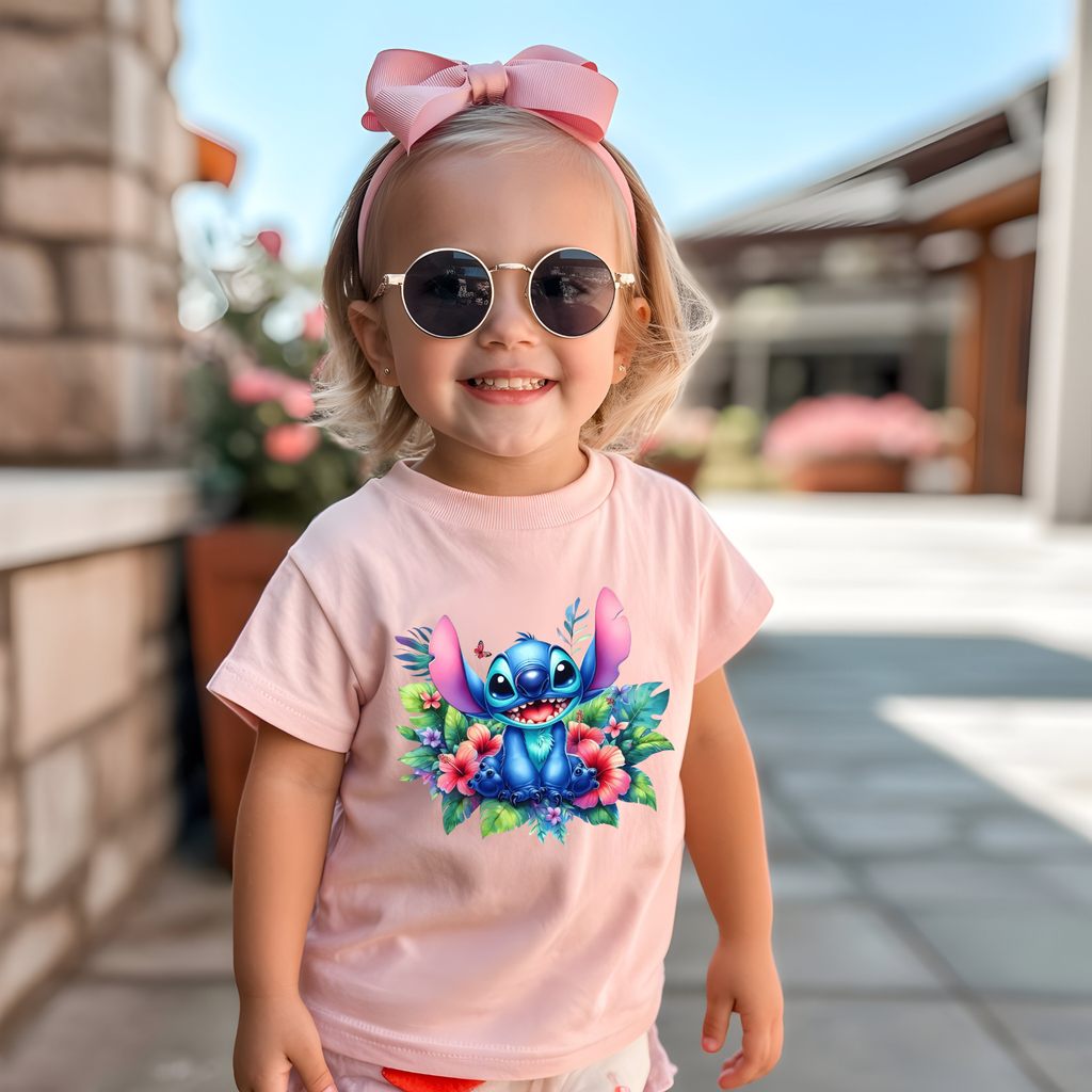 Stitch with Maga flower background