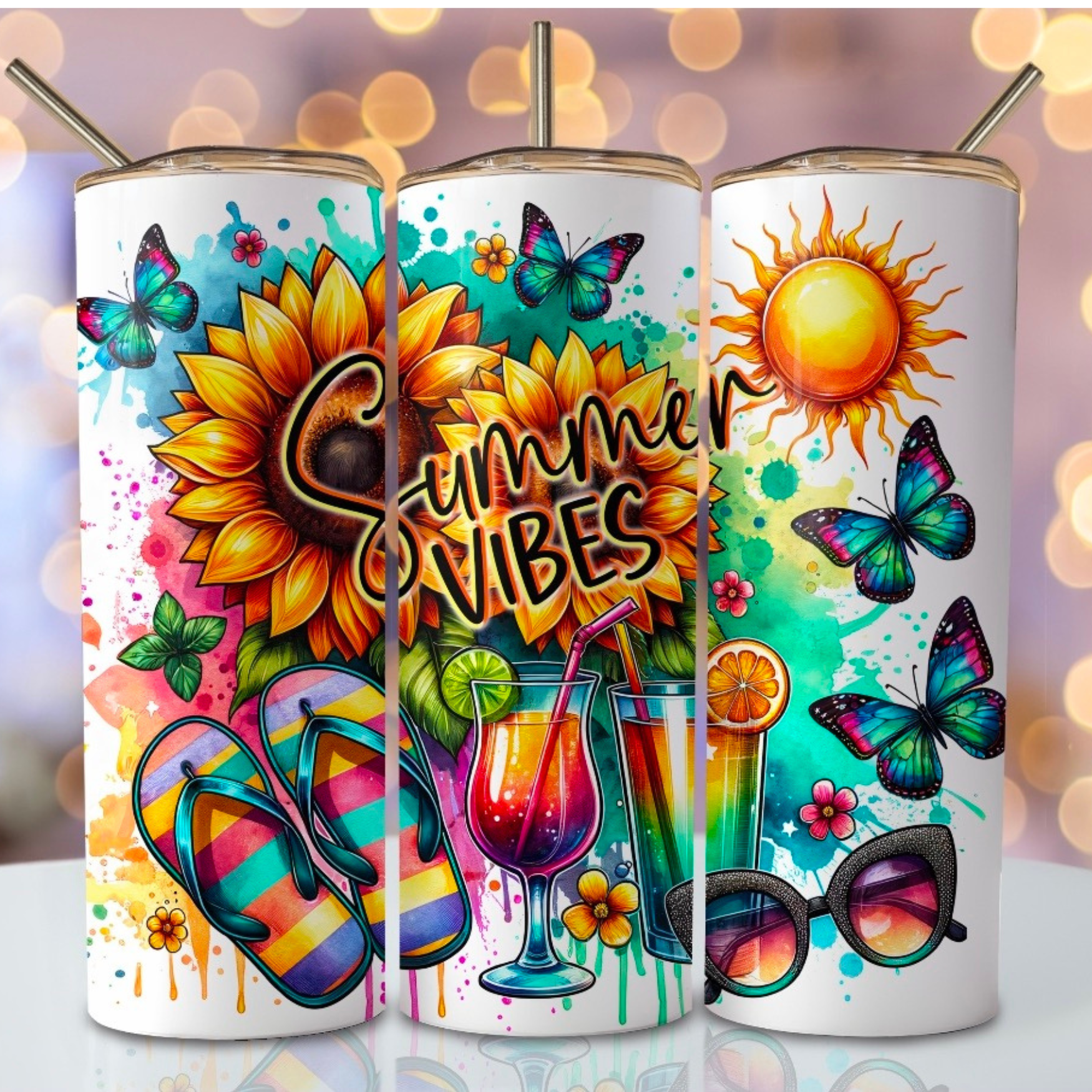 Summer vibes 20oz Tumbler