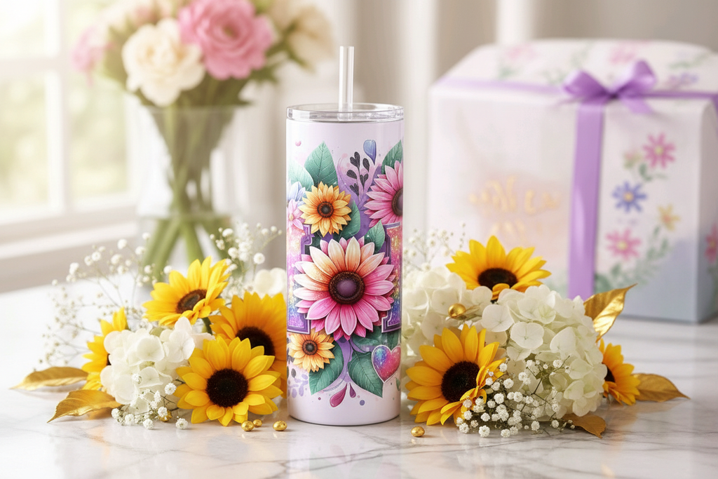 Sunflower MOM Marble Mockup