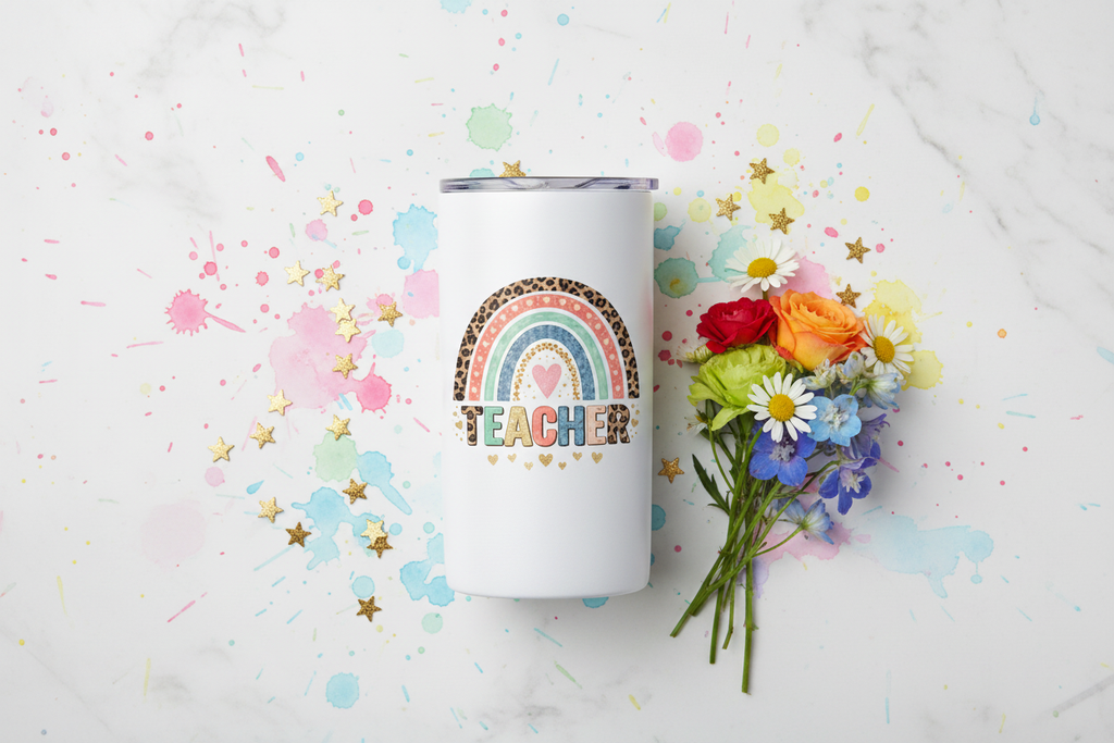 Teacher Rainbow Tumbler