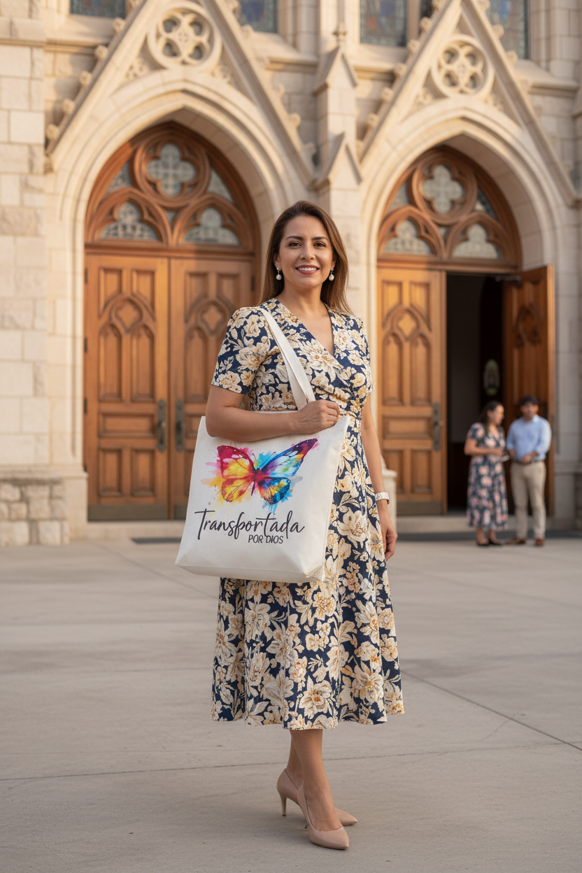Transportada por Dios - Tote Bag
