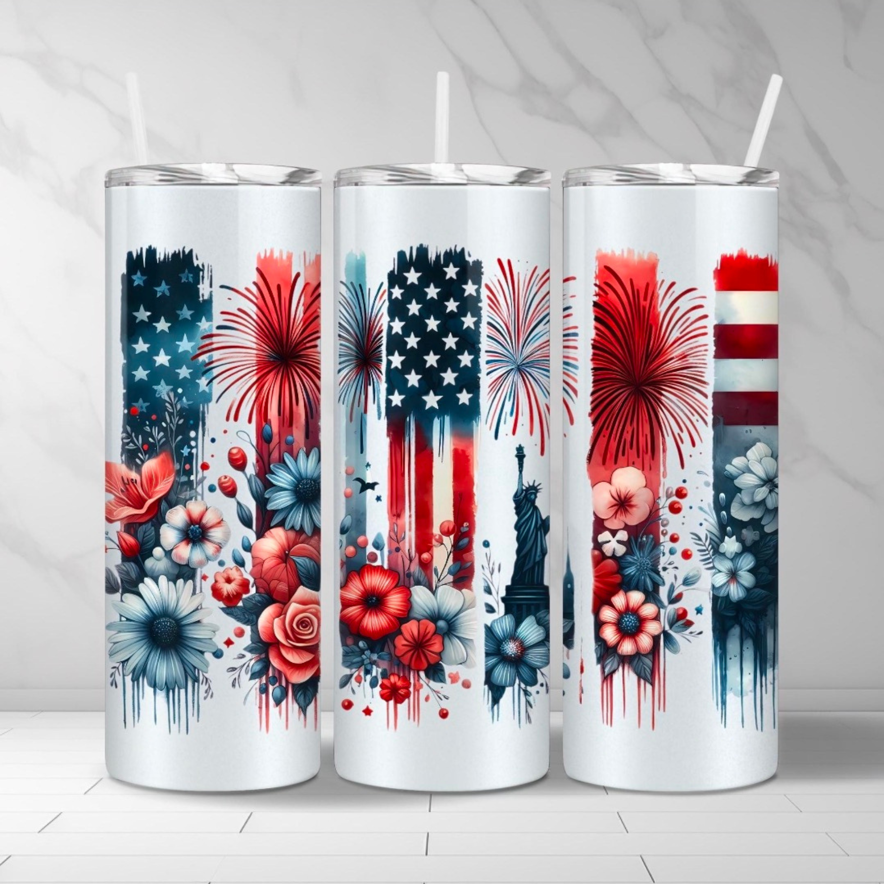 US Flag 20oz Tumbler