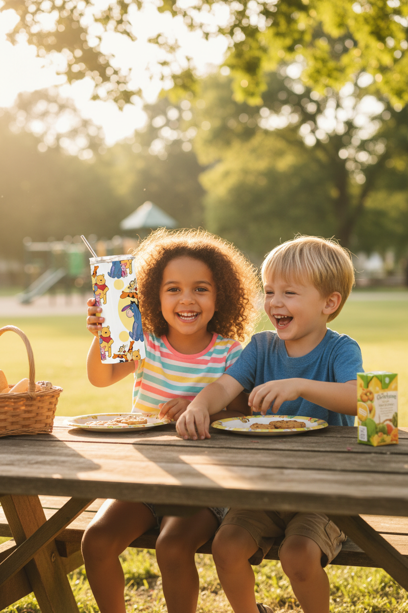 Winnie & Friends – Kids at Picnic Table