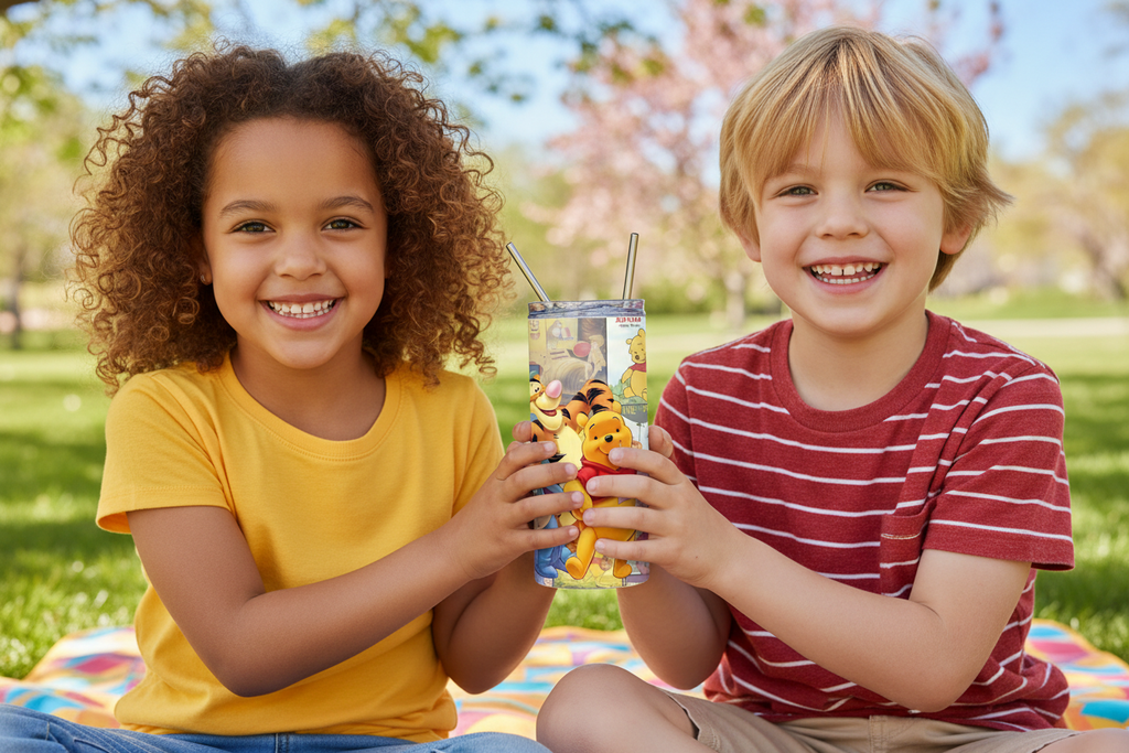 Winnie & Friends - Kids Holding Tumbler