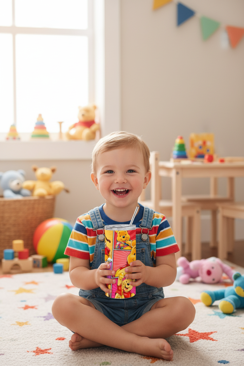 Winnie the Pooh Kid Mockup